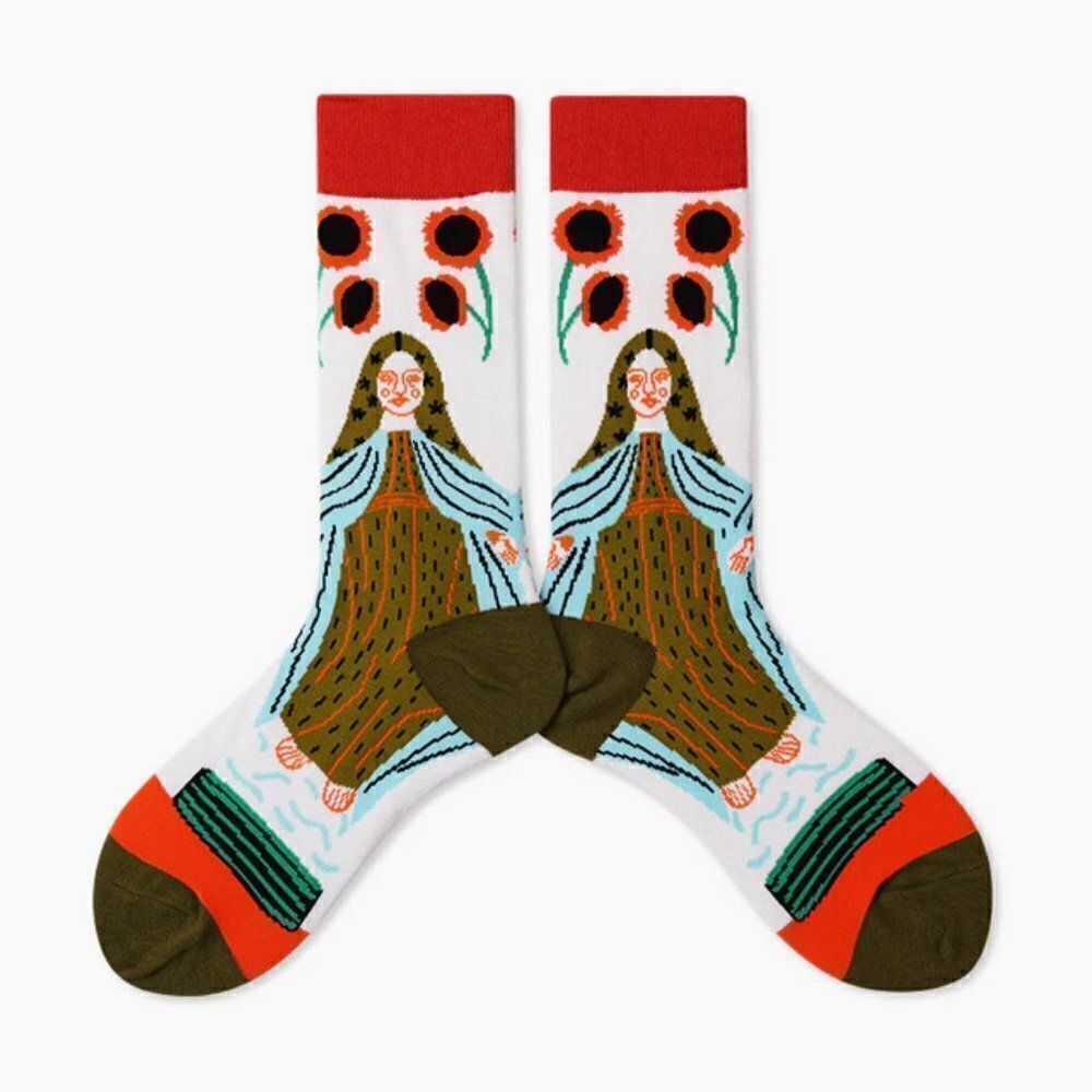1 pair of Creative Abstract Art Socks